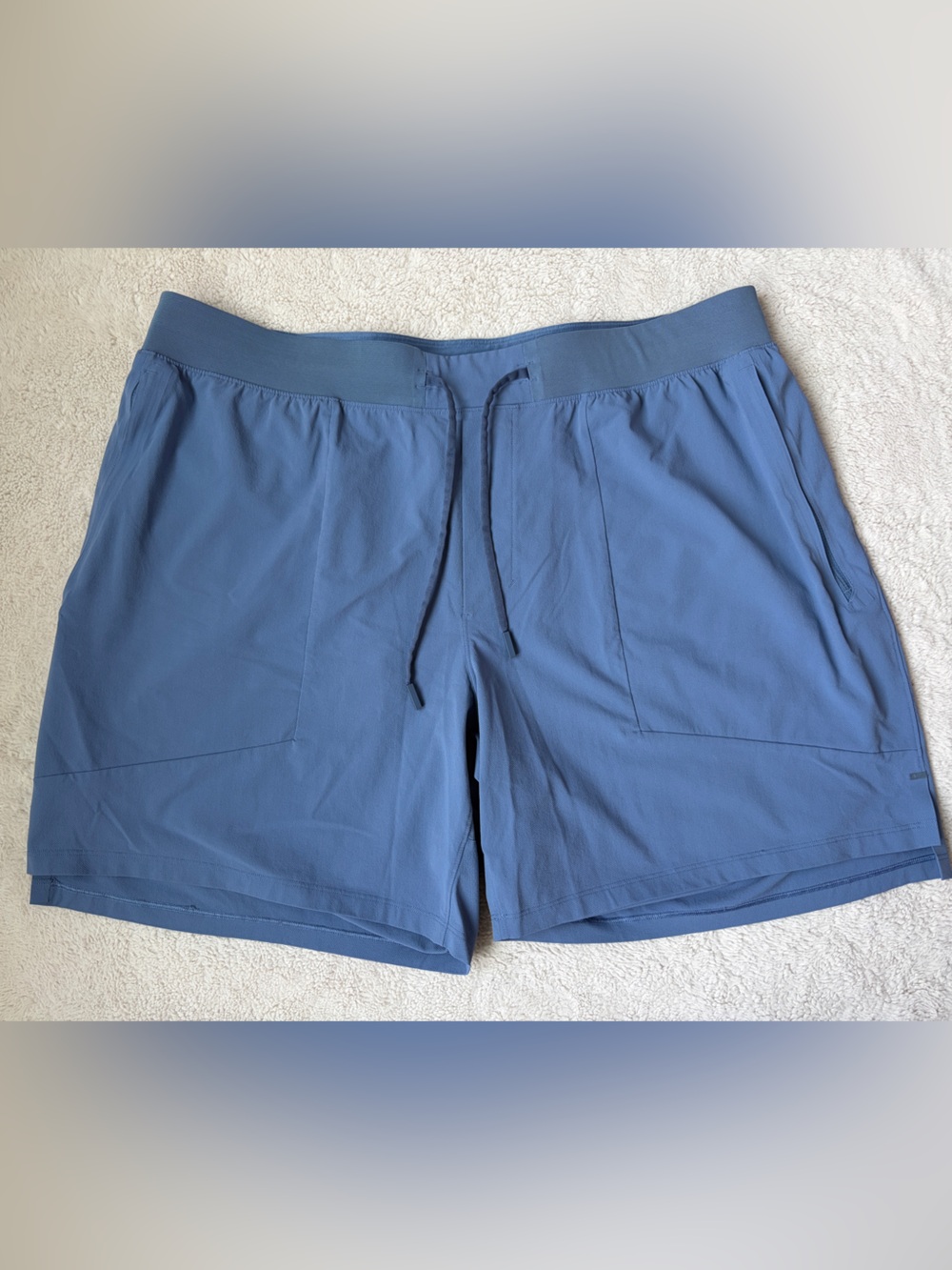 Lululemon Blue License to Train Linerless Athletic Shorts Men Size XXL